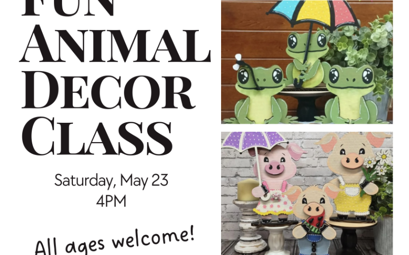 FUN ANIMAL DECOR CLASS